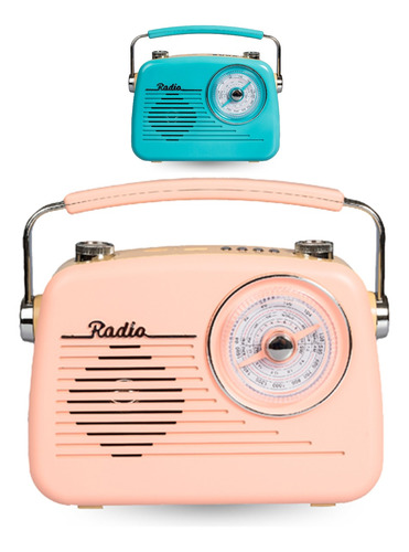 Radio Vintage Parlante Portátil Bluetooth Am Fm