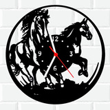 Relógio De Madeira Mdf Parede | Cavalo Animal 1 A