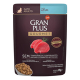 Petisco Para Gatos Ração Úmida Gran Plus 18 Uni. Sabor Atum