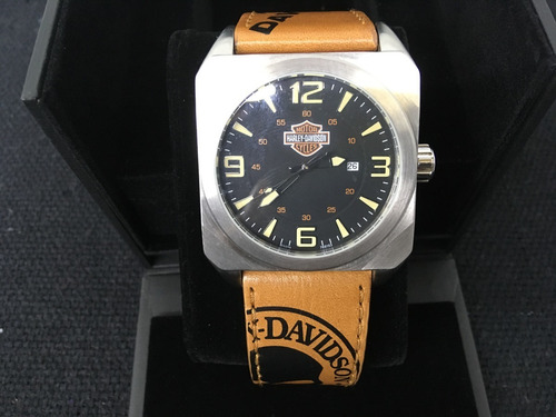 Relógio Harley Davidson Bulova 76b153 Couro Seminovo Coleção