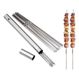 Willbbq Brochetas Planas De Acero Inoxidable 304 De 13.2 Pul