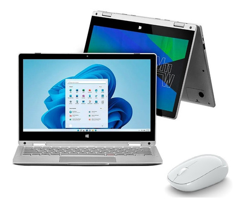 Notebook 2 Em 1 Multilaser Intel Celeron 4gb 64gb + Mouse