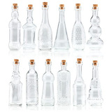 Bulk Paradise Pequeñas Botellas De Vidrio Vintage Transparen