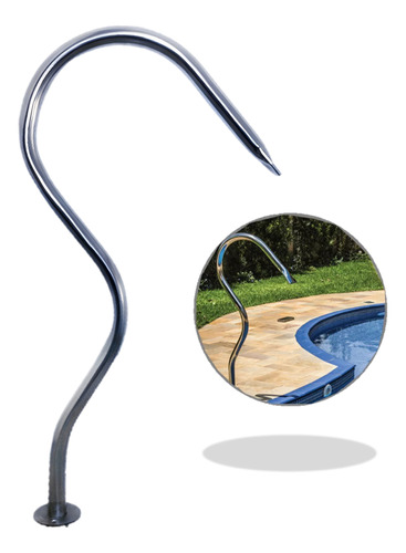 Cascata Para Piscina Cano 50mm Tubular Em Aço Inox Sodramar