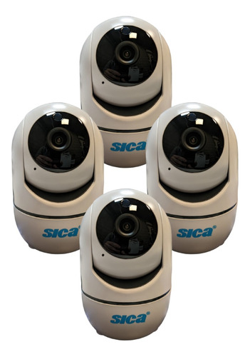  Kit Camara De Seguridad Wifi Sica Ip Hd Vision Nocturna X 4