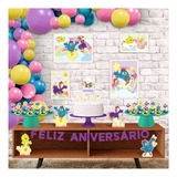 Kit Festa Facil Galinha Pintadinha Candy Decoração Infantil