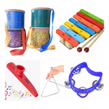 Bandinha Ritmica Com 5 Instrumentos Infantis Montessori 3+
