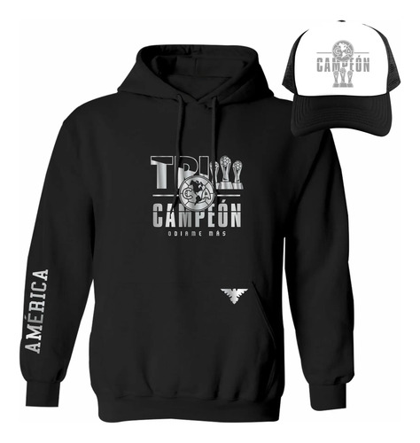 Kit Sudadera + Gorra Mod Tricampeón América Silver