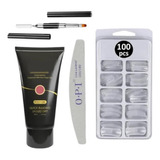 Kit Unha Gel Polygel Unhas Molde F1 Para Manicure Iniciante