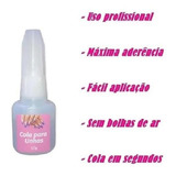 Cola De Unhas Postiças Secagem Rápida Super Forte Manicure