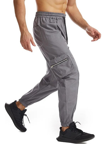 Pantalones Cargo Reflectantes Para Correr Para Hombre, Panta