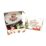 Kit 5 Caixas Feliz Natal Chocolates Presente Lembracinha