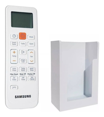 Suporte Controle Remoto Parede Ar-condicionado Samsung Gree Cor Branco