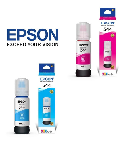 Tinta Original Epson L3150 L3110 T544 3150 Magenta E Ciano 