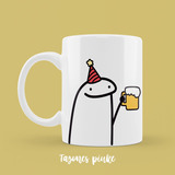 Tazon Blanco, Flork Cumpleañero Con Cerveza (meme)