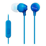 Audifonos Alámbricos Sony Mdr-ex14ap Azul W/mic