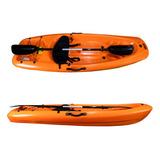 Kayak Para Niños Y Adolescentes 2m Con Remo Aguas Tranquilas Color Naranja