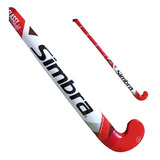 Palo Hockey Simbra Glassy Pipa Fibra 34 Al 38 Tyttennis Color 38 - Blanco C/rojo