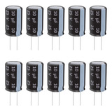 100 X Capacitor Electrolitico 10 Uf Blindado 25v 35v 50v