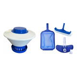 Kit Piscina Inflavel Intex Aspirador Peneira Escova+clorador