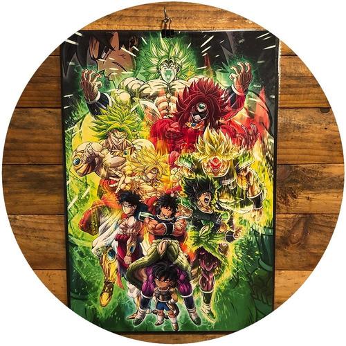 Cuadro Poster Broly's, Dragon Ball Z, Dbz. Broly