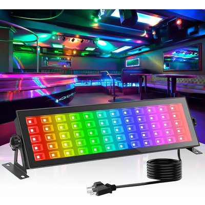 Luz De Escenario De 120w, Dj Luz Led Inteligente Rgbcw, Arandela De Pared Para Exteriores, Barra Rgb Impermeable Ip66 Con Control De Aplicación, Luces De Lavado Con Temporización | Meses sin interés