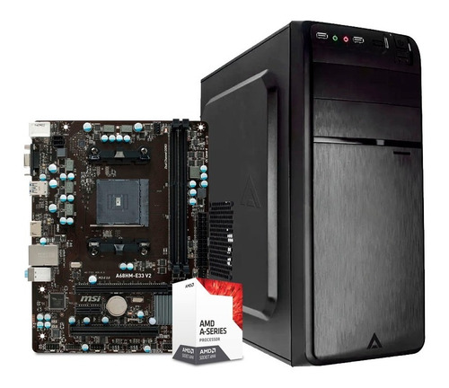 Computadora Pc Cpu Gamer Barata Amd A6 8gb 500gb Radeon 2gb