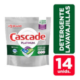 Detergente Lavavajillas Cascade Platinum Aroma Fresco X14