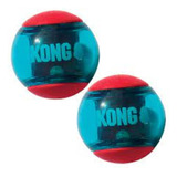  Kong Squeezz Action Ball Juguete Pelotas Chifle Large Perro