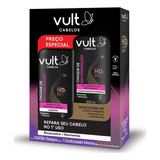  Kit Vult Cabelos Choque De Reconstrução Shampoo + Cond 200ml