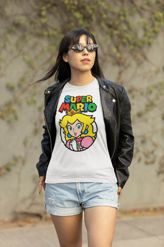 Camiseta Retro Super Mario Bros Princesa 1