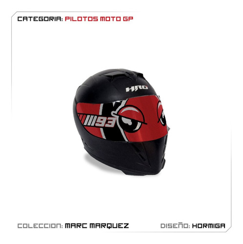 Sticker Para Mica De Casco: Microperforado - Pilotos Moto Gp