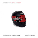 Sticker Para Mica De Casco: Microperforado - Pilotos Moto Gp