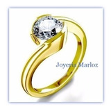 Anillo Compromiso Diamante Natural .35ct Gh Vs 14kt Luisa Am