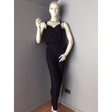 Po Jumpsuit O Enterito Negro De Encaje Mossimo, Talla M.