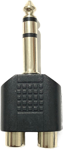Adaptador Audio Rca Splitter Macho Jack 6.35mm Estereo Plug