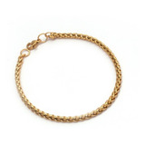 Pulsera Oro 18 Kilates Espiga 17cm A 23cm X 3mm Exclusiva 