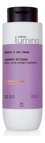 Shampoo Matizador Cabello Rubio O Con Canas 300 Ml Natura