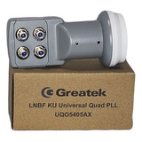 1 Lnb Quadruplo Greatek 4 Saídas Universal Full Hd..