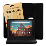 Capa Amazon Fire Hd10 10.1 Giratória Anti Queda + Pelicula