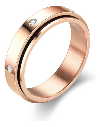 Anillo De Giro Titanium Steel Hombre Y Mujer