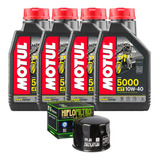 Óleo Motul + Filtro Bmw K 1200 R 05-08 5000 10w40 Hf160