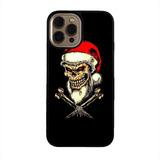 Funda Celular Navidad Navideña Calavera Rock Moda Negro