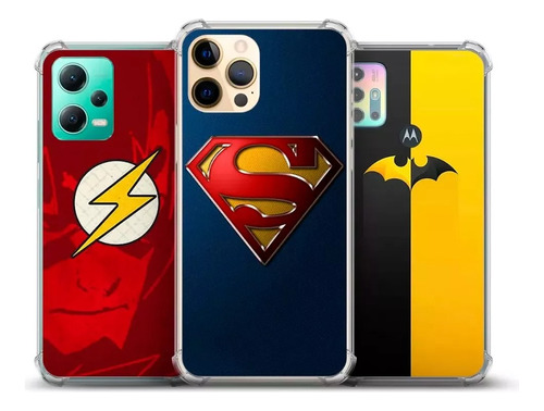 Capa Capinha Case Dc Superman Batman Flash Personalizada