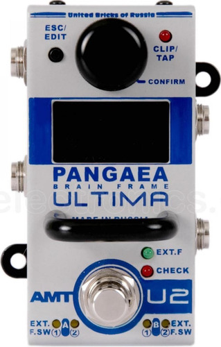 Amt Pangea Ultima U2 Simulador De Bafles Ir Para Guitarra Color Celeste