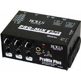 Mezclador De Micrófono Rolls Mx54s Pro Mix Plus De 3 Canales