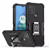 Carcasa B Antigolpes Para Motorola Moto G20/g30+mica Vidrio 