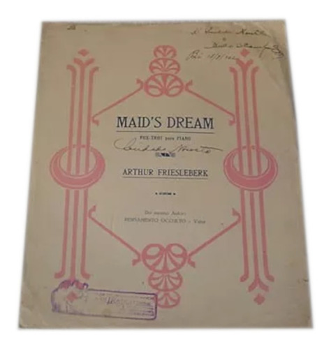 Partitura Maid´s Dream Fox Trot Arthur Friesleberk 1922 *