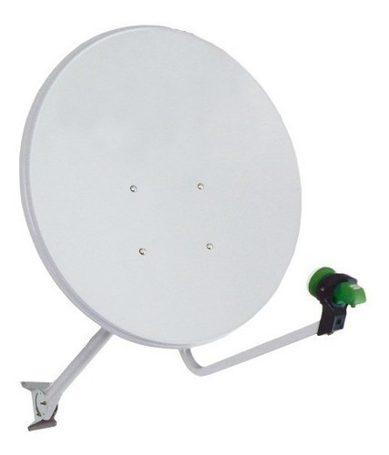 Antena 60cm Banda Ku Satelite Nova Otima Qualidade Kit 4 Pçs