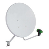 Antena 60cm Banda Ku Satelite C/ 2pçs + Lnbf Simples C/ 2pçs